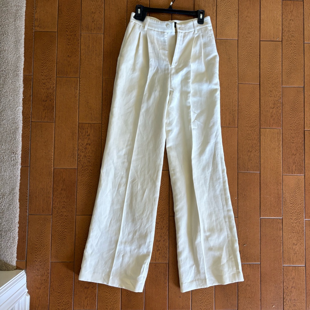 NWT Nili Lotan Flavie pants Ivory sz 0